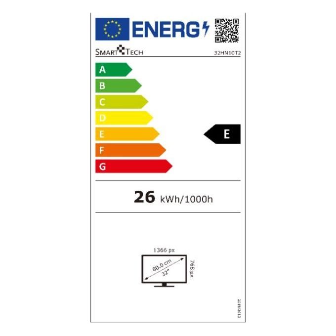 Smart Tech Tv Led 32HN10T2 32 pollici Hd Hotel mode Dolby Audio DVB-T2-C-S2 H.265