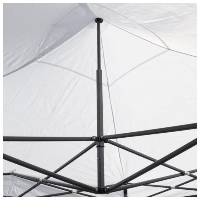 Gazebo richiudibile pieghevole 3 X 3 Bianco ricoperto in PVC impermeabile Con Sacca