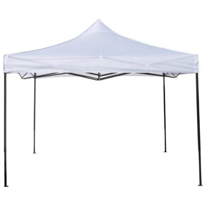 Gazebo richiudibile pieghevole 3 X 3 Bianco ricoperto in PVC impermeabile Con Sacca