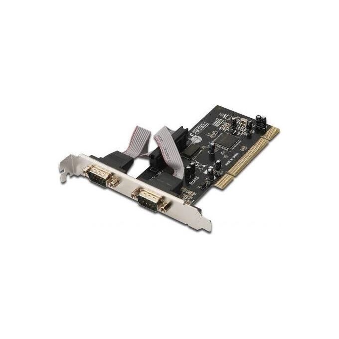 Digitus scheda aggiuntiva interfaccia seriale pci 9 poli maschio 2 porte (ds-33003)