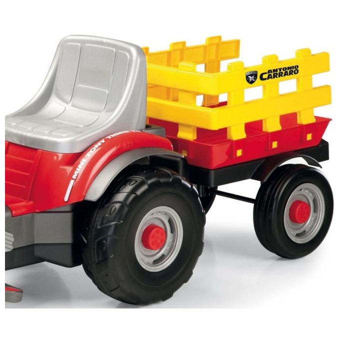 Peg Perego Trattore a Pedali Mini Tony Tigre con Rimorchio