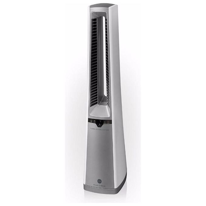 Macom Ventilatore senza Pale Turbo Bladeless Fan 996 con Fresh Ion Technology Bianco e Argento Compatto e Silenzioso