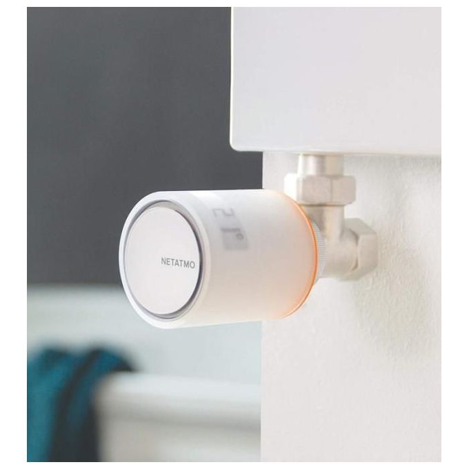 Netatmo Valvola Termostatica Wifi Intelligente, Multicolore, ‎8 x 5.8 x 5.8 cm; 190 grammi