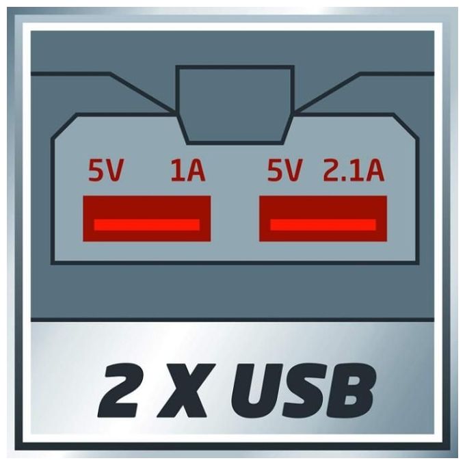 Einhell Collegamento Usb Per Batteria Te-Cp 18 Li Usb (Batteria Non Inclusa)