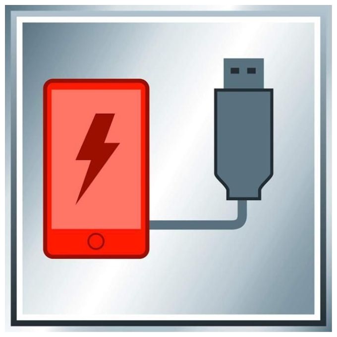 Einhell Collegamento Usb Per Batteria Te-Cp 18 Li Usb (Batteria Non Inclusa)