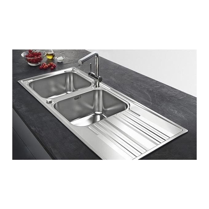 Franke Lavello Inox SRX 621 3 1-2 WWK Gocciolatoio a destra 2 Vasche + Scolapiatti 116 cm 101.0356.895