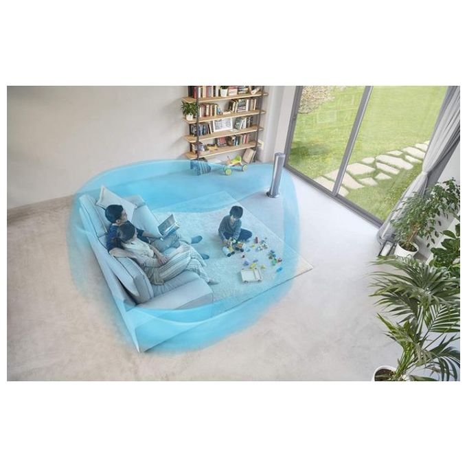 De’Longhi HFX85W20C - Purificatore d’aria per ambienti fino a 30 m², filtrazione HEPA, 60 dB, funzione riscaldamento-ventilazione, termostato digitale e telecomando, Bianco