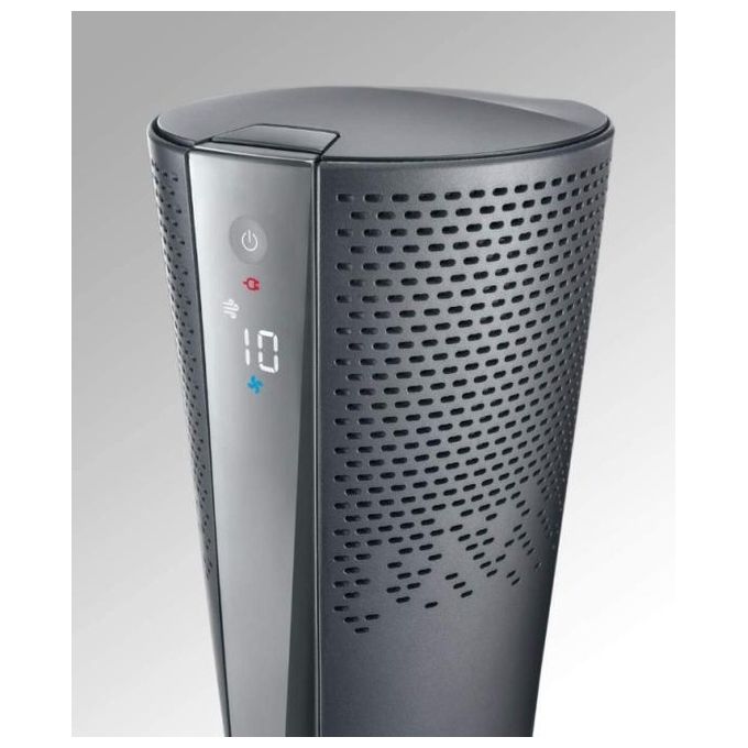 De’Longhi HFX85W20C - Purificatore d’aria per ambienti fino a 30 m², filtrazione HEPA, 60 dB, funzione riscaldamento-ventilazione, termostato digitale e telecomando, Bianco