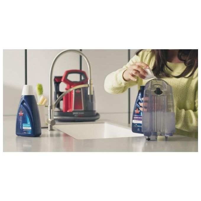 BISSELL 36988 SpotClean Pulitore portatile e Lavamoquette per Macchie ed Aloni Capacita' 1,4 Litri Bianco e Rosso