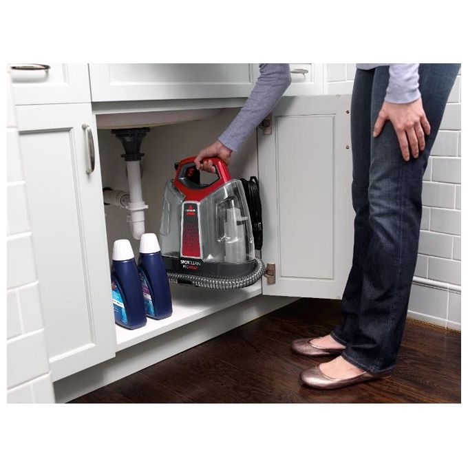 BISSELL 36988 SpotClean Pulitore portatile e Lavamoquette per Macchie ed Aloni Capacita' 1,4 Litri Bianco e Rosso