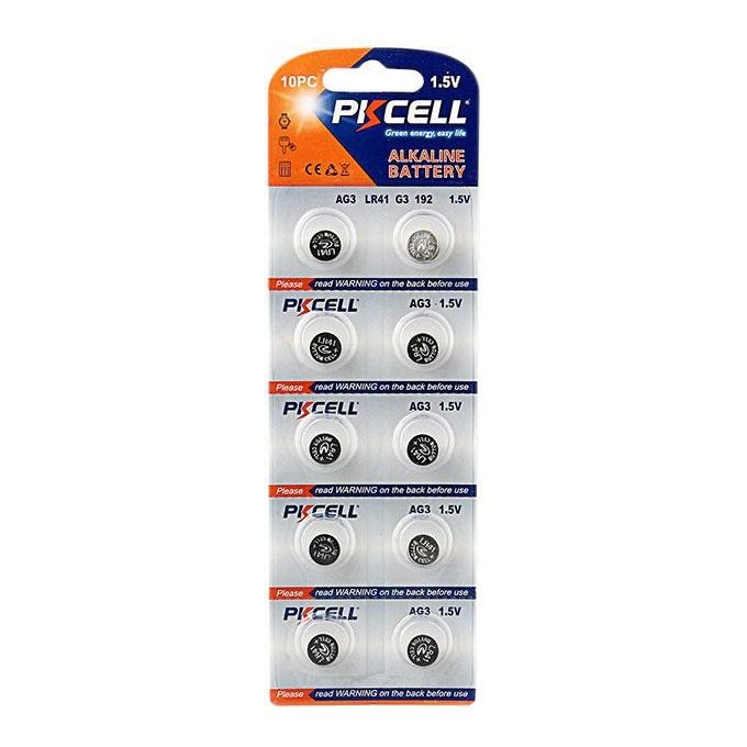 Pkcell batterie alcaline AG3 blister 10 pezzi