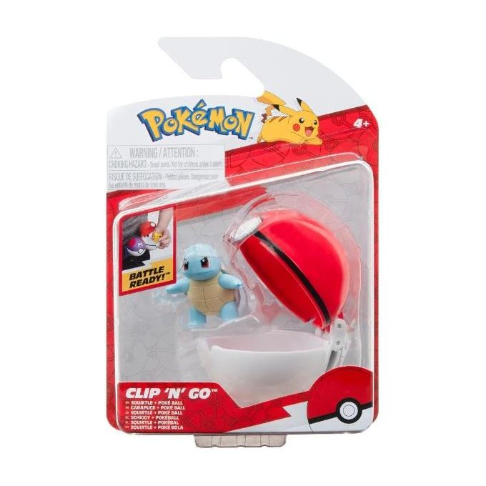 Rei Toys Set Personaggio Pokemon Clip n'Go Pokeball con Clip Cintura