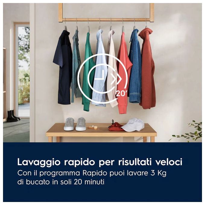 ELECTROLUX - Lavatrice EW7F49DG 9 Kg Classe A-Nero ELECTROLUX - Lavatrice EW7F49DG 9 Kg Classe A-Nero