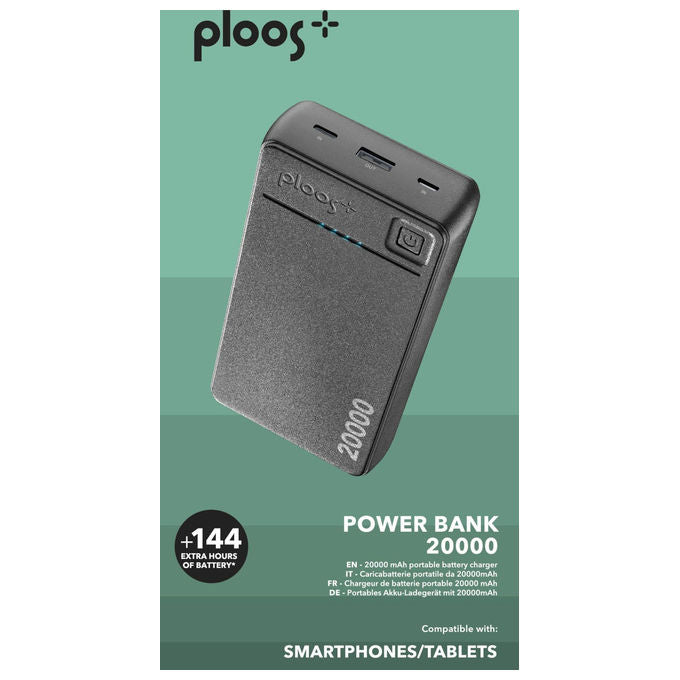 Cellular Line Caricabatteria di Emergenza 20.000mAh Nero