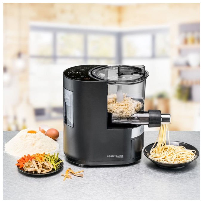 Rommelsbacher PM220 Pastarella Macchina per la pasta elettrica 220 W 6 programmi automatici 2 manuali serbatoio 375 ml colore Nero