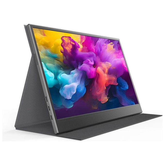 Denver PMO-15604 Monitor Portatile 39,6 cm (15.6'') LED Full HD 1920 x 1080 Pixel IPS HDR USB Type-C 3,5 mm colore Nero