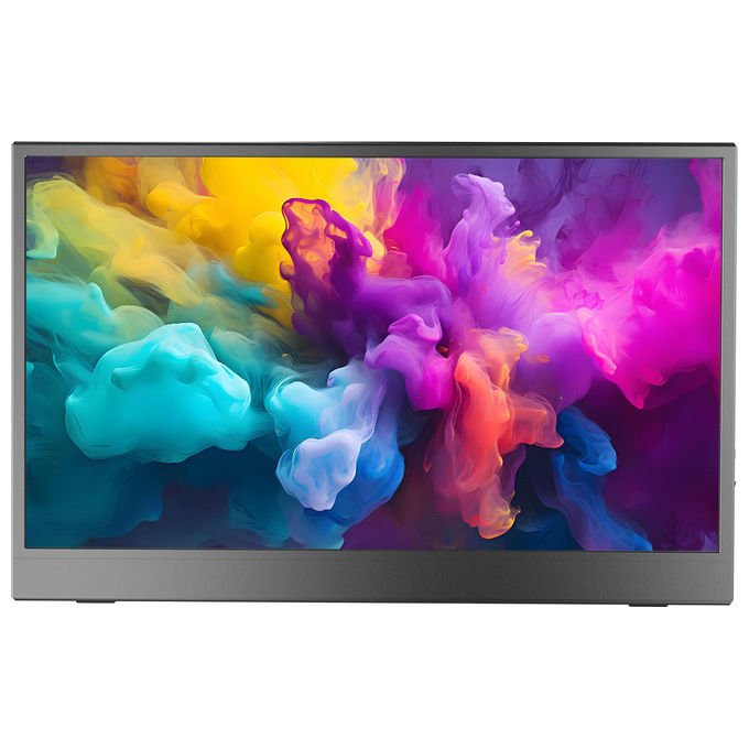 Denver PMO-15604 Monitor Portatile 39,6 cm (15.6'') LED Full HD 1920 x 1080 Pixel IPS HDR USB Type-C 3,5 mm colore Nero