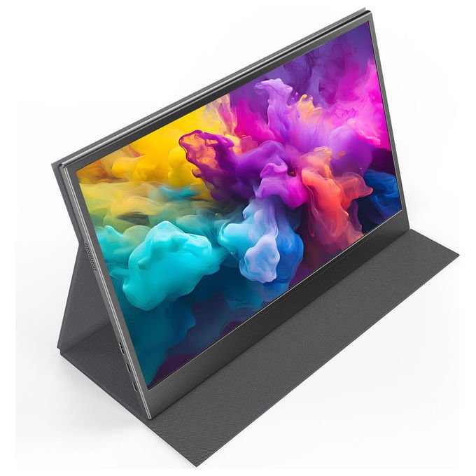 Denver PMO-15604 Monitor Portatile 39,6 cm (15.6'') LED Full HD 1920 x 1080 Pixel IPS HDR USB Type-C 3,5 mm colore Nero
