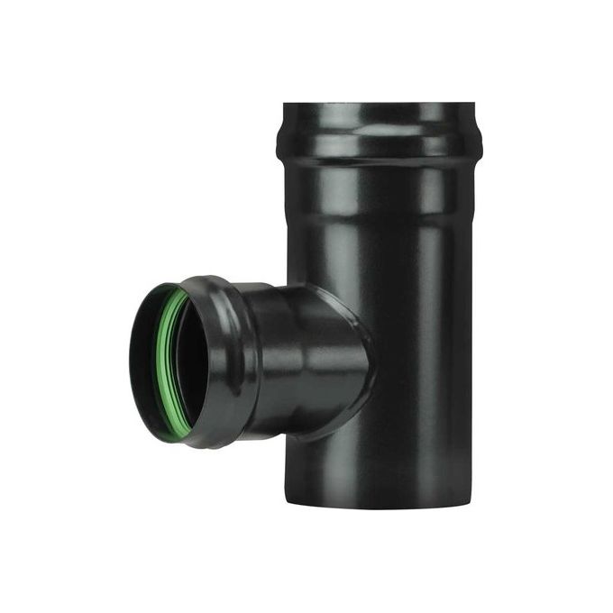 Save Fumisteria Tubo T Canna Fumaria 8f Pellet Light Ridotto 80 Mm F-f Senza Guarnizione