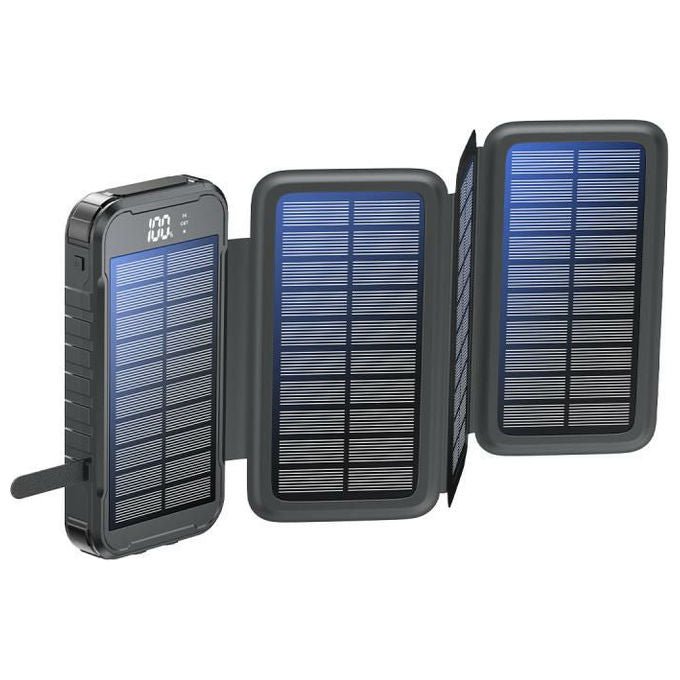 Boompods PNFBLK Neutron Fold Solar Powerbank 16000 mAh 20W USB-C IPX4 colore Nero