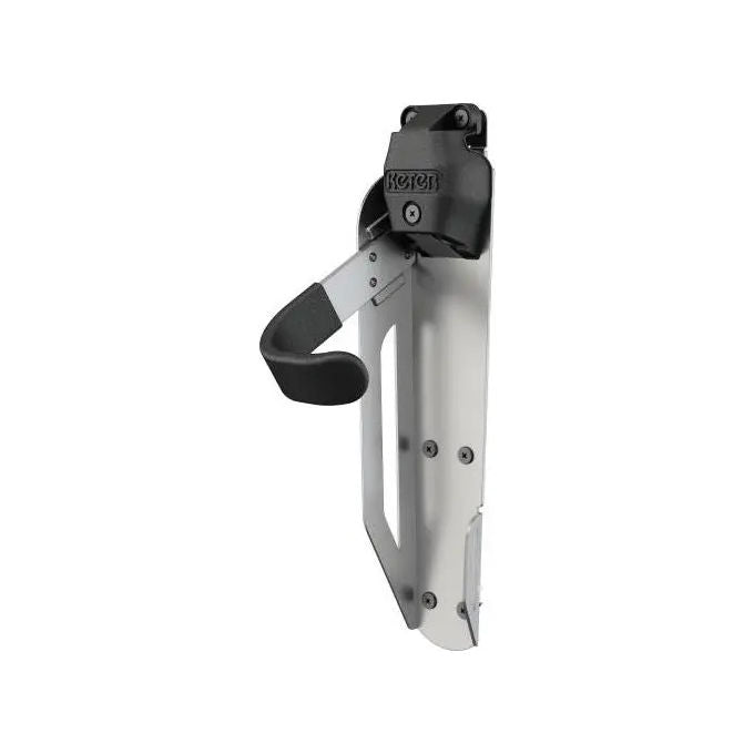 Keter Kit Casetta Manor 6x5 Grigia misure 185x152x226H con Appendi Attrezzi Porta Bici e Scaffale
