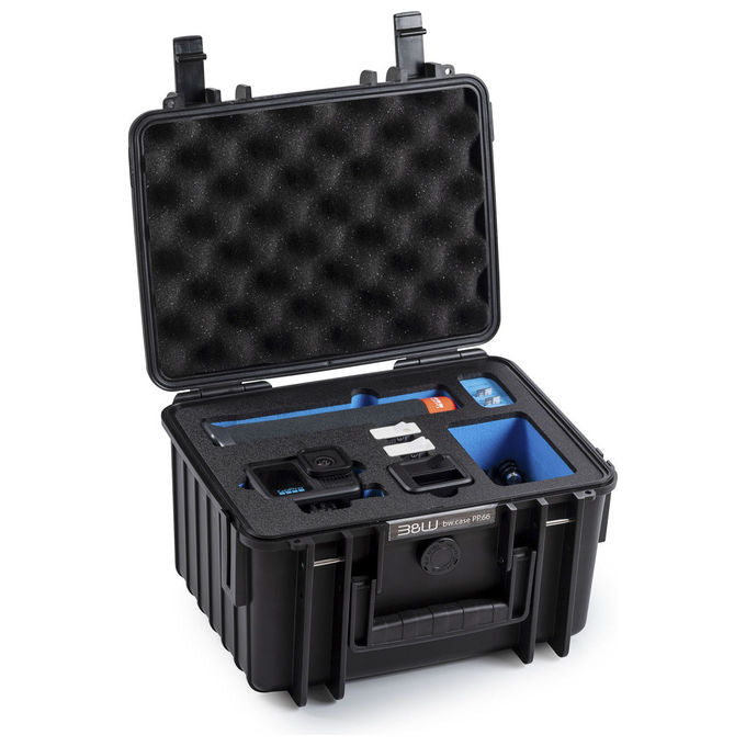 BandW International PP.66 action.case Custodia Rigida per GoPro Hero 9-13 Impermeabile Resistente agli Urti Polvere IP67 Valvola di Equalizzazione Pressione Temperatura -30 °C a +80 °C colore Nero