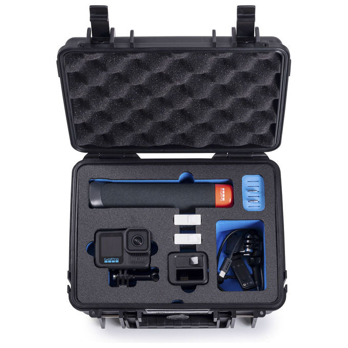 BandW International PP.66 action.case Custodia Rigida per GoPro Hero 9-13 Impermeabile Resistente agli Urti Polvere IP67 Valvola di Equalizzazione Pressione Temperatura -30 °C a +80 °C colore Nero