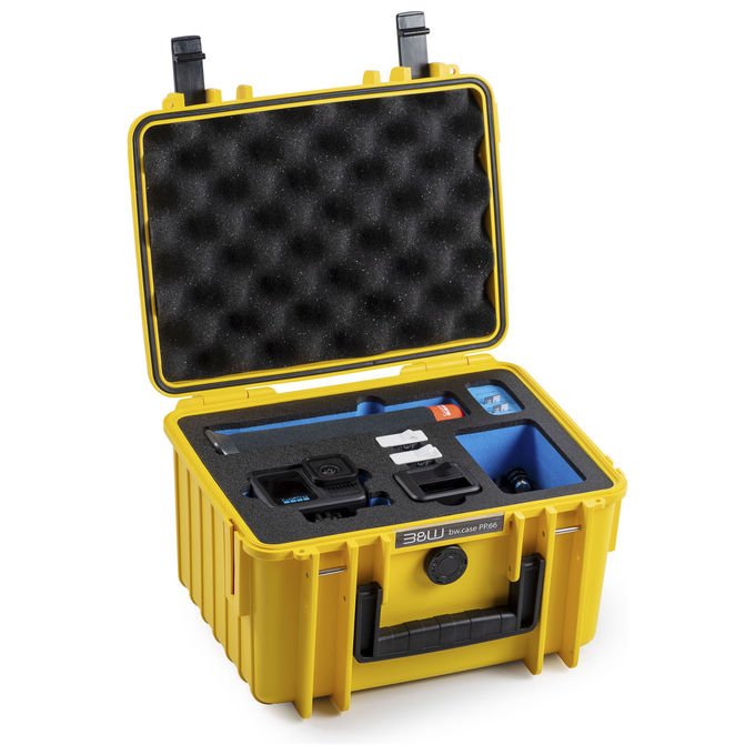 BandW International PP.66.Y.GOPRO13 BandW Outdoor Action Case Tipo PP.66 per GoPro HERO 9-13 Impermeabile in Polipropilene colore Giallo