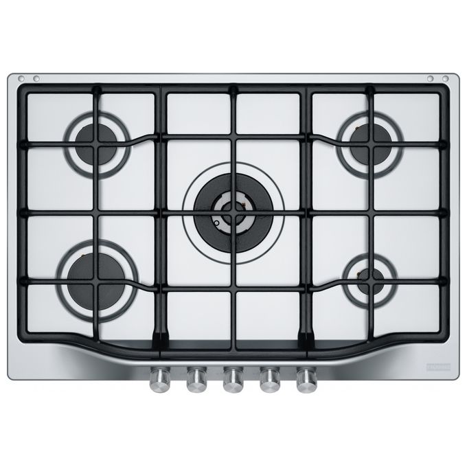 Franke FHTL 755 4G TC OA C Piano Cottura a gas 5 Fuochi 75 cm Smaltato Griglie in ghisa 106.0183.106