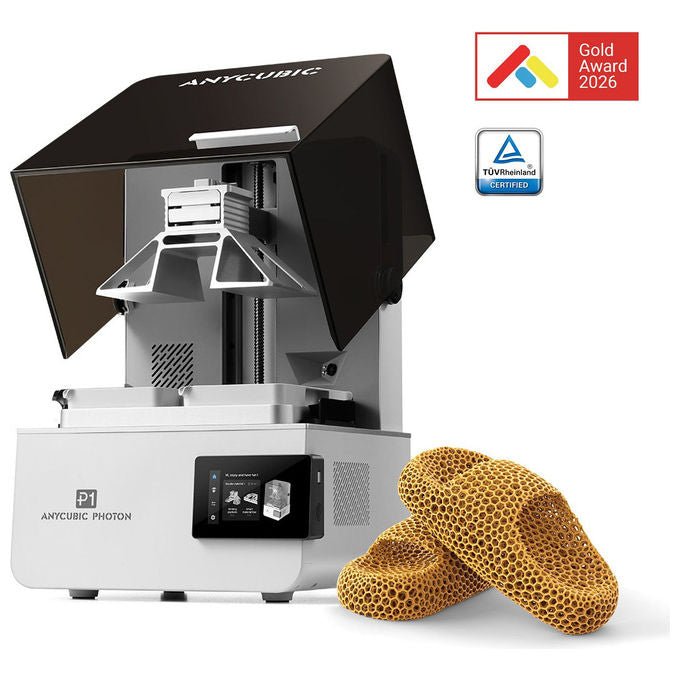 Anycubic PP10BK0A-O Photon P1 Stampante 3D in Resina Wi-Fi USB LCD 10.1 pollici 14K risoluzione tecnologia LighTurbo 4.0 colore Nero