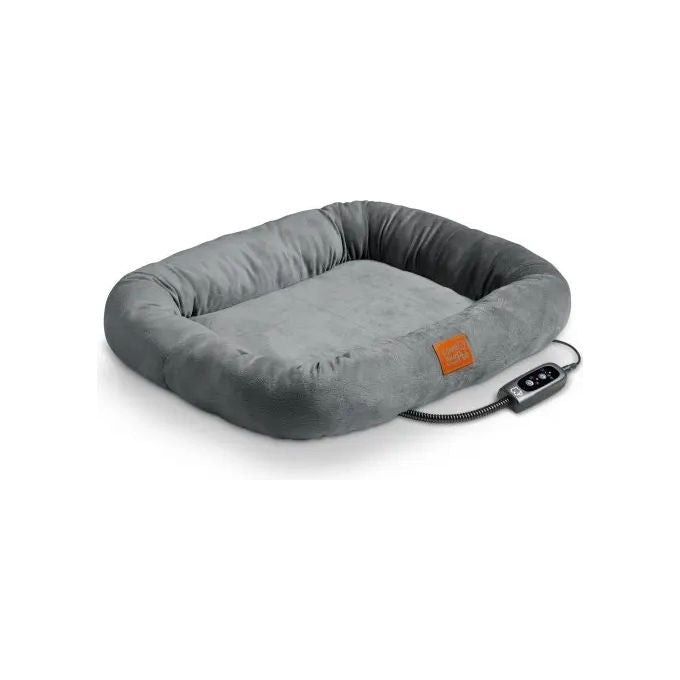 Beurer PP 250 Kira Cuccia riscaldante imbottita (58 x 50 x 10 cm) con 2 livelli di temperatura - 4 timer impostabili - cavo anti-morso rivestito in metallo e plastica (resistente a morsi graffi e con impermeabilita' di classe IPX7) - Sicurezza aggiuntiva