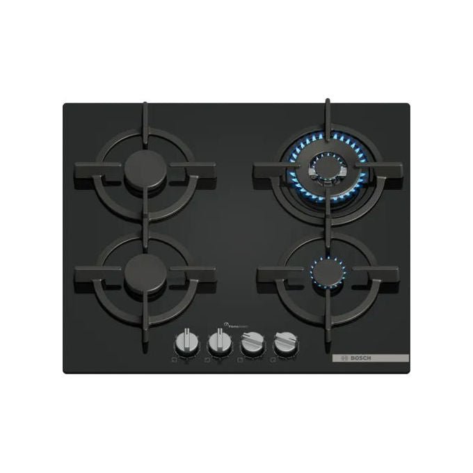 Bosch PPH6A6I10 Serie 6 Piano cottura Gas 60 cm 4 fuochi FlameSelect Bruciatore Wok colore Nero