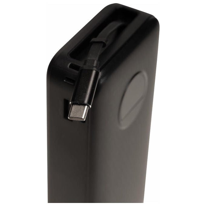 Denver PQC-20065 Power Bank 20000 mAh con Ricarica Rapida PD65W e Display Integrato colore Nero