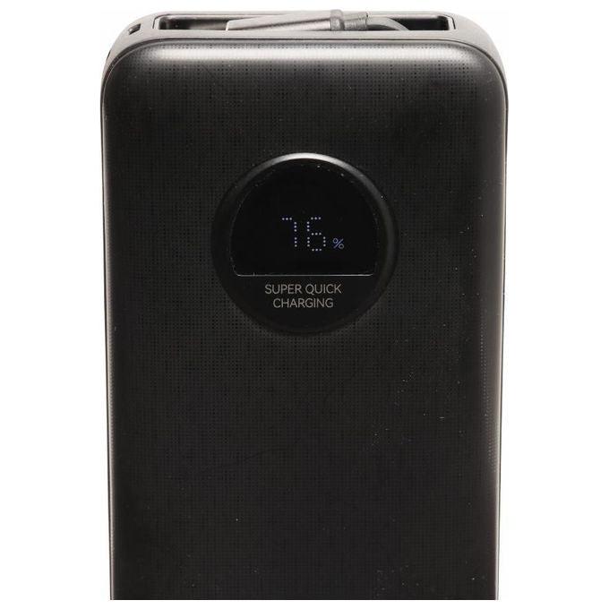Denver PQC-20065 Power Bank 20000 mAh con Ricarica Rapida PD65W e Display Integrato colore Nero