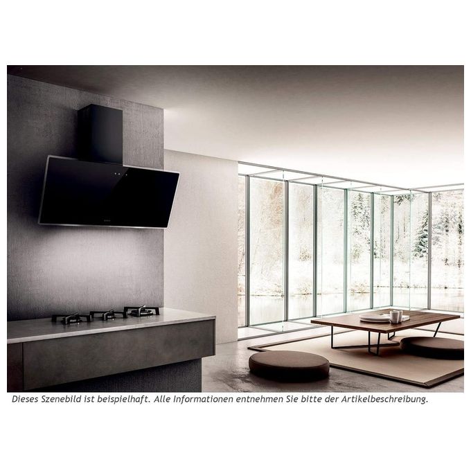 Elica SHIRE BK-A-60 Cappa a parete aspirante Comandi touch control 60 cm Classe energetica A+++ 650 m3-h Vetro Nero PRF0119819A