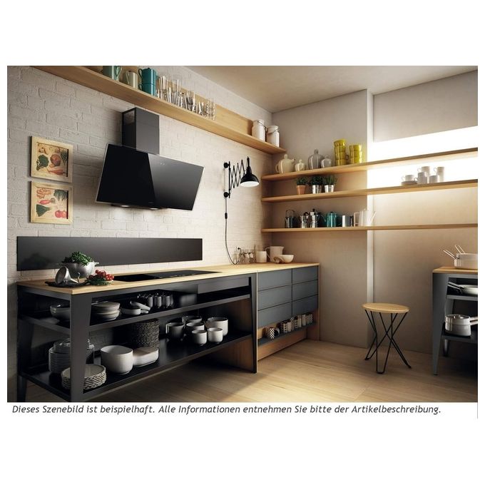 Elica SHIRE BK-A-60 Cappa a parete aspirante Comandi touch control 60 cm Classe energetica A+++ 650 m3-h Vetro Nero PRF0119819A
