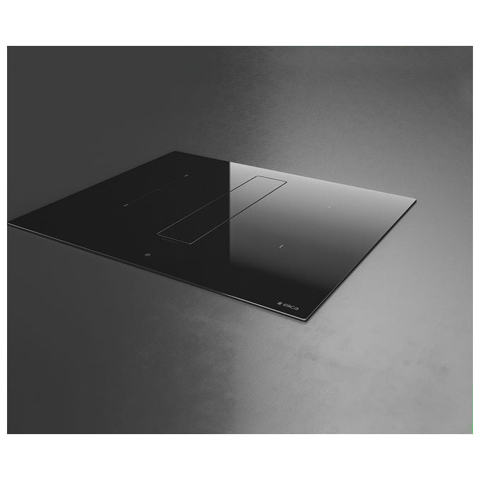 Elica NIKOLATESLA FIT BL-A-60 Piano cottura aspirante a Induzione con cappa aspirante integrata Comandi touch control 2 zone 60 cm 620 m3-h Vetro Nero PRF0167053