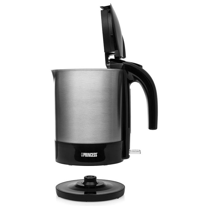 Princess 236039 Bollitore 2200W 2.7 Litri Nero Acciaio Inox Spazzolato