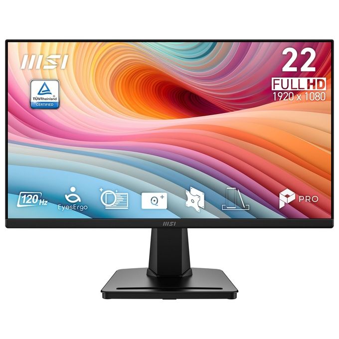 MSI HARDWARE PRO MP225 E12VL Monitor 21.4'' Full HD 1920 x 1080 120 Hz VA HDMI VGA DisplayPort colore Nero