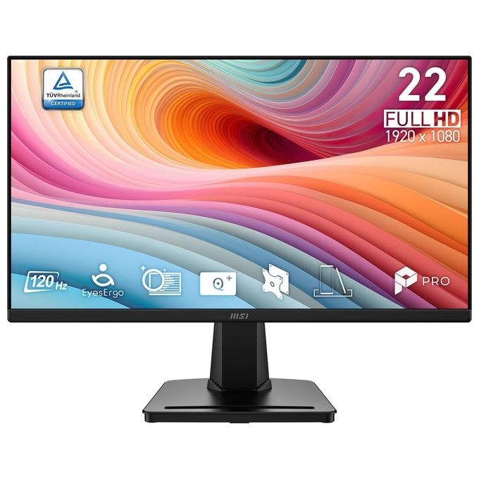 MSI HARDWARE PRO MP225 E12VL Monitor 21.4'' Full HD 1920 x 1080 120 Hz VA HDMI VGA DisplayPort colore Nero