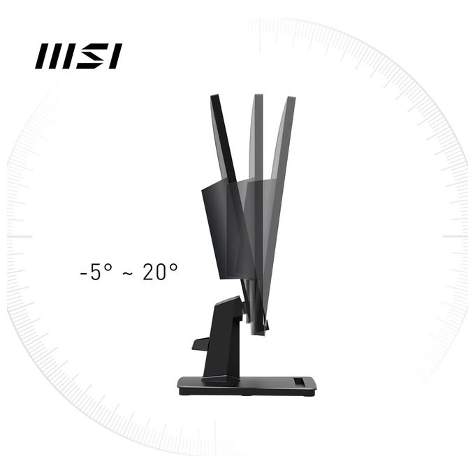 MSI PRO MP251 Monitor 24,5'' IPS FHD (1920x1080), 100Hz, 1ms, altoparlanti integrati, Eye-friendly, FreeSync, 1x HDMI e 1x DP, VESA - HDMI 1.4b, D-Sub (VGA)