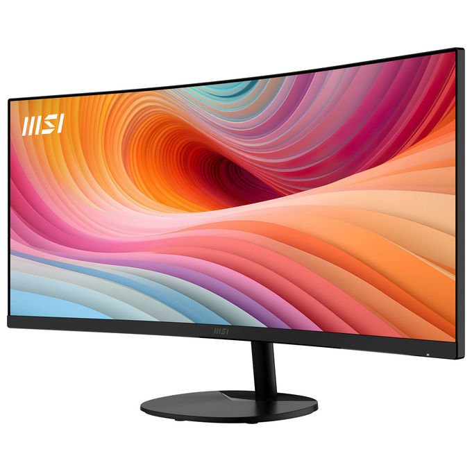 MSI PRO MP341CQ E12 Monitor 34'' UWQHD VA Curvo 1500R 120Hz 1ms Adaptive-Sync HDR Altoparlanti colore Nero