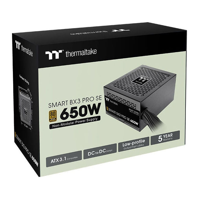 Thermaltake WTH85208II Smart BX3 Pro SE Alimentatore 650 W 80 PLUS Bronze Semi-modulare 120 mm colore Nero