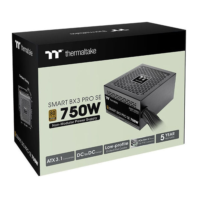 Thermaltake PS-SPD-0750NNSABE-7 Smart BX3 Pro SE Alimentatore PC 750 W 80 Plus Bronze non modulare colore Nero