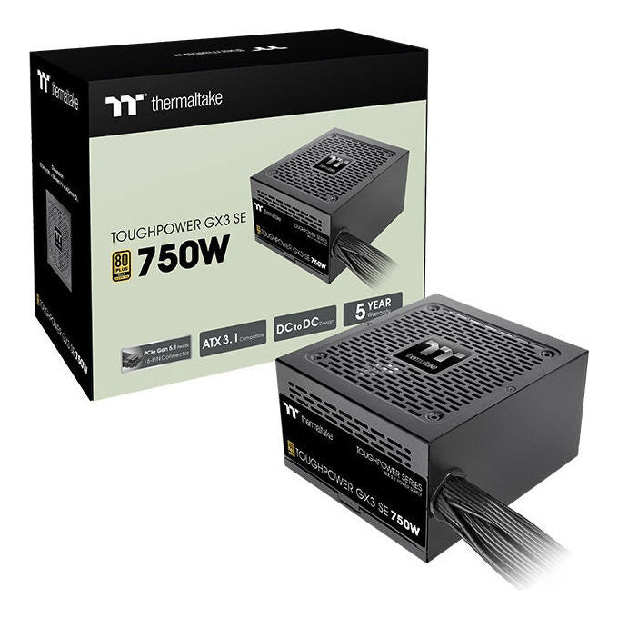 Thermaltake PS-TPD-0750NNSAGE-3 Toughpower GX3 SE Alimentatore ATX 750W 80 Plus Gold PCIe 5.1 ATX 3.1 colore Nero