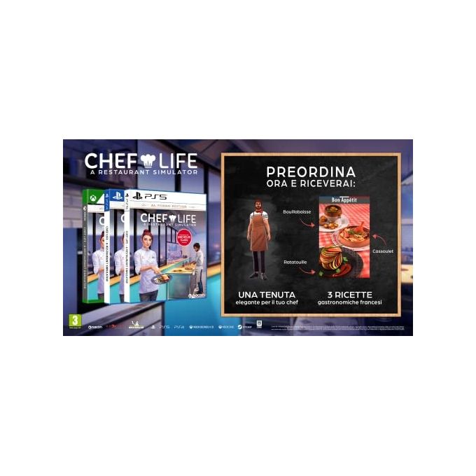 Nacon Videogioco Chef Life Deluxe Edition per PlayStation 4
