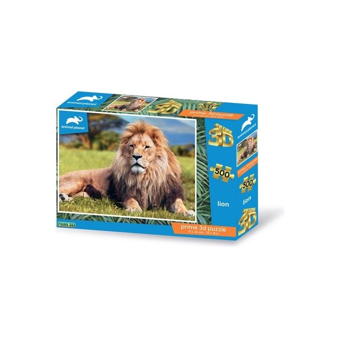 Grandi Giochi Puzzle Animal Planet Prime 3D Leone