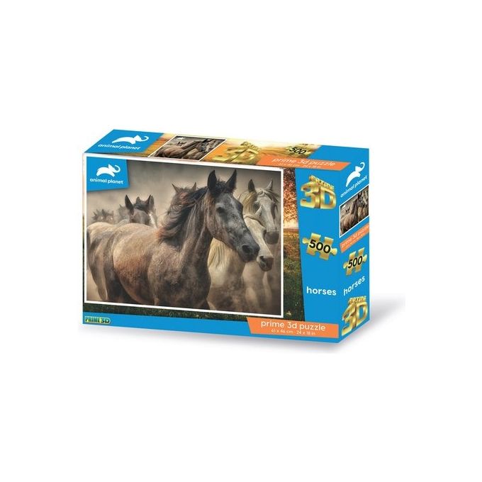 Grandi Giochi Puzzle Animal Planet Prime 3D Cavalli
