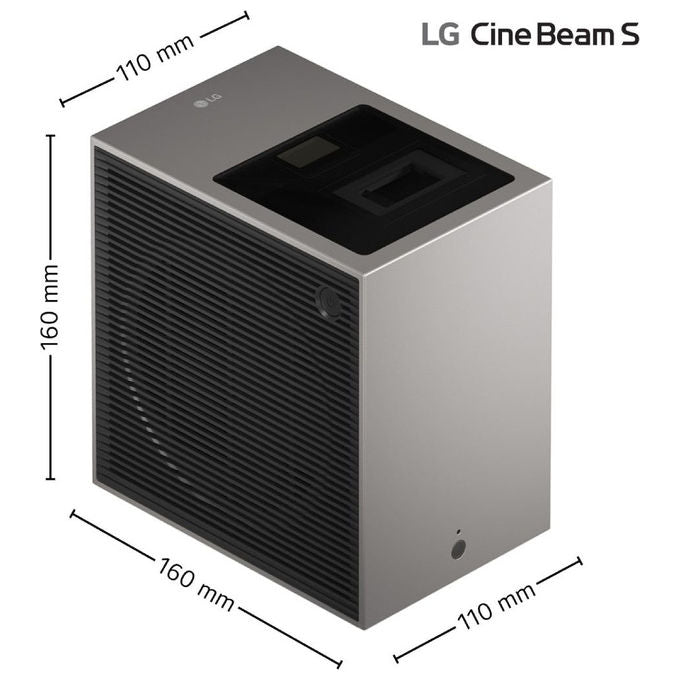 LG PU615U CineBeam S Proiettore Laser 4K UHD DLP 500 ANSI lumen Risoluzione 3840 x 2160 Contrasto 450000:1 Wi-Fi Bluetooth Dolby Atmos colore Argento