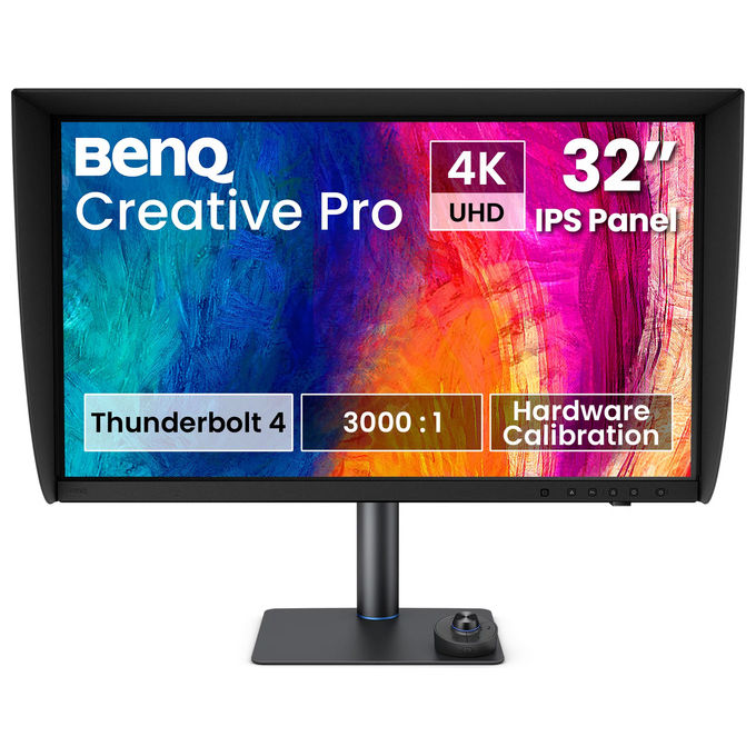 BenQ PV3250U Creative Pro Monitor 32'' 4K 99% DCI-P3 HDR600 Delta E =1 colore Nero